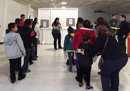 Image of Dinuab kids lined up for free eye exams as part of the ACE program.