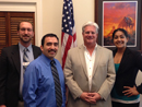 Image of Andy with Jeff Macon, Eduardo Gonzalez and Karmjot Grewal.