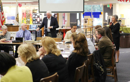 Senator Carol Liu at a Common Core Roundtable