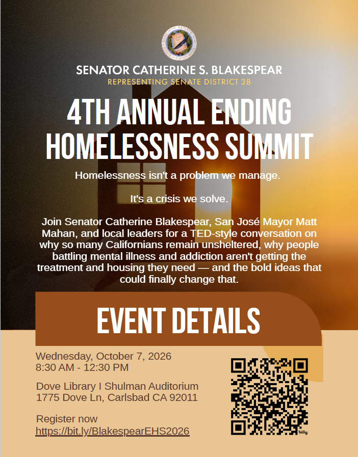 4th Annual Ending Homelessness Summit event flyer.